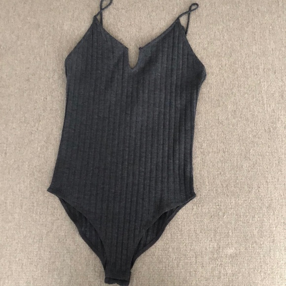 La Hearts Tops - NWOT blue/gray body suit never worn